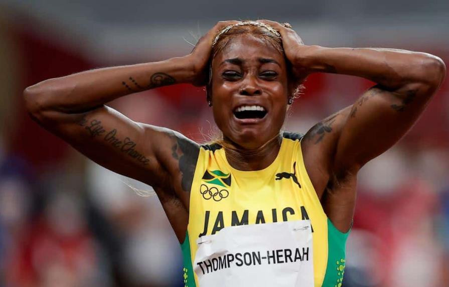 Elaine thompson celebra su victoria en los 100 metros lisos en tokio 2020efe 084da69f focus min0.1 0.44 895 573